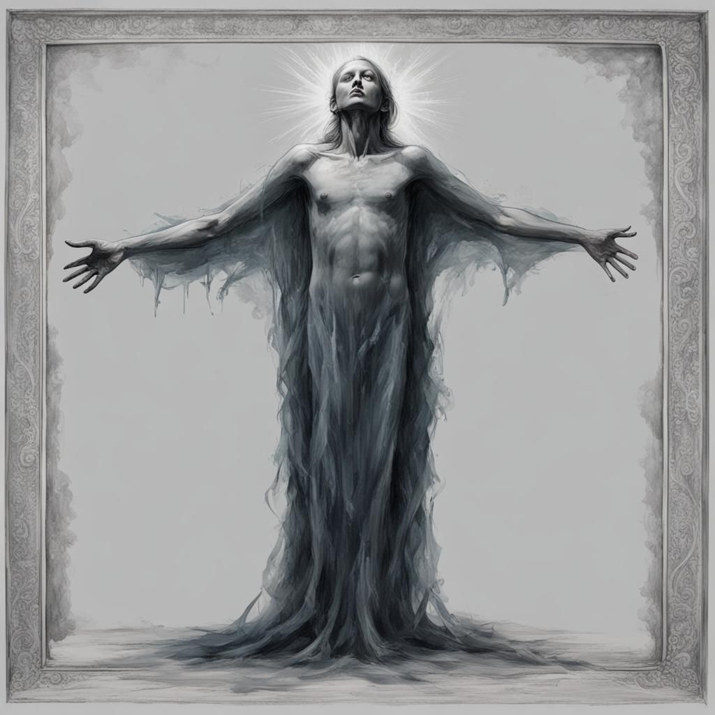 Ethereal Spirit's Departure: A Detailed Depiction