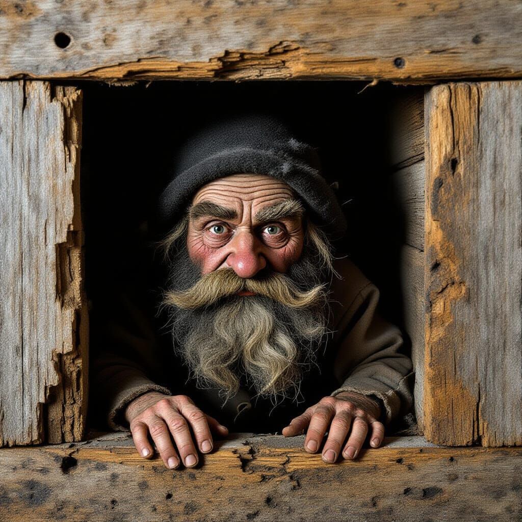 Appalachian Soot Dwarf: A Creepy Folklore Illustration