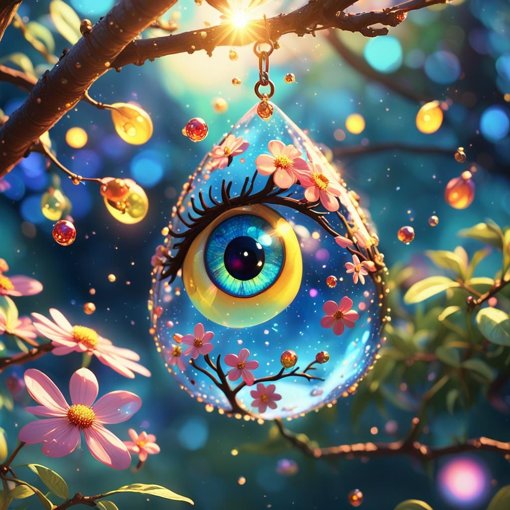 Fairy in Teardrop: A Fauvism Anime Close-Up