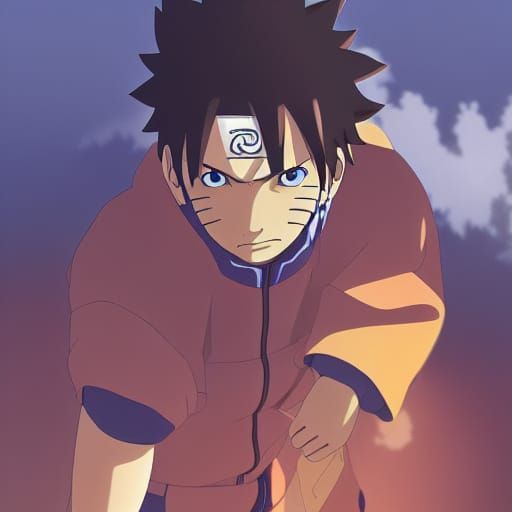 Naruto in Studio Ghibli Anime Key Visual