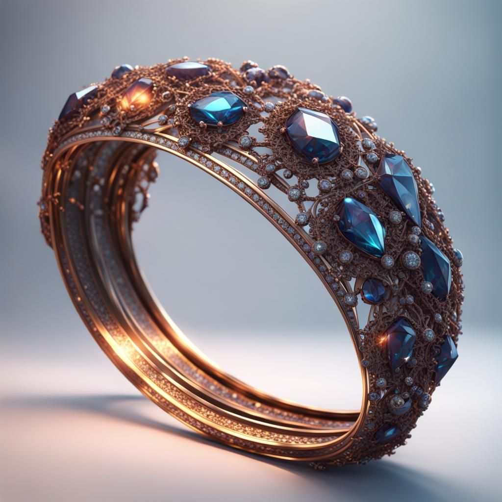 Magical Diamond Bangle: Fantasy Concept Art