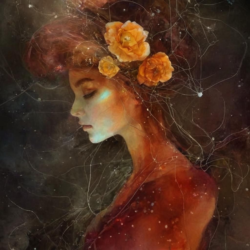 Watercolor Ballerina Double Exposure Collage