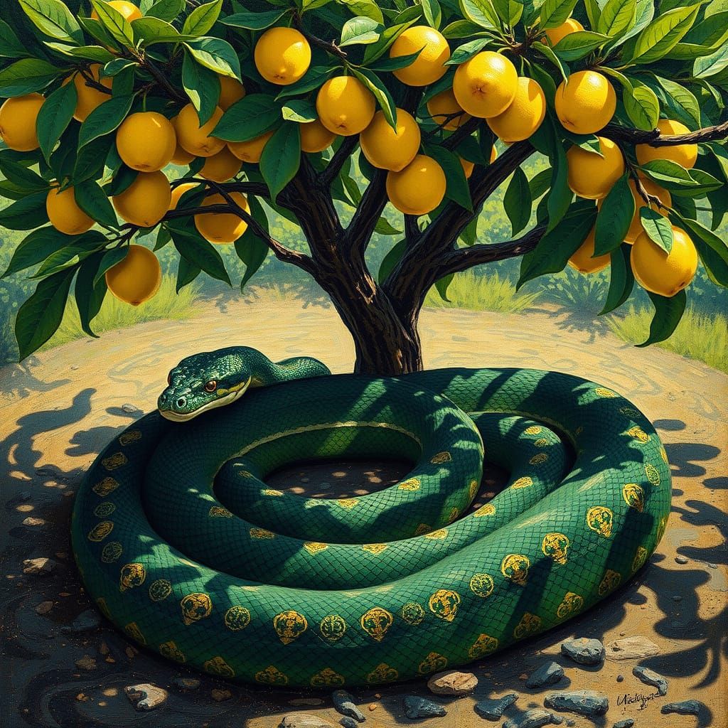 Golden Serpent in Byzantine Splendor