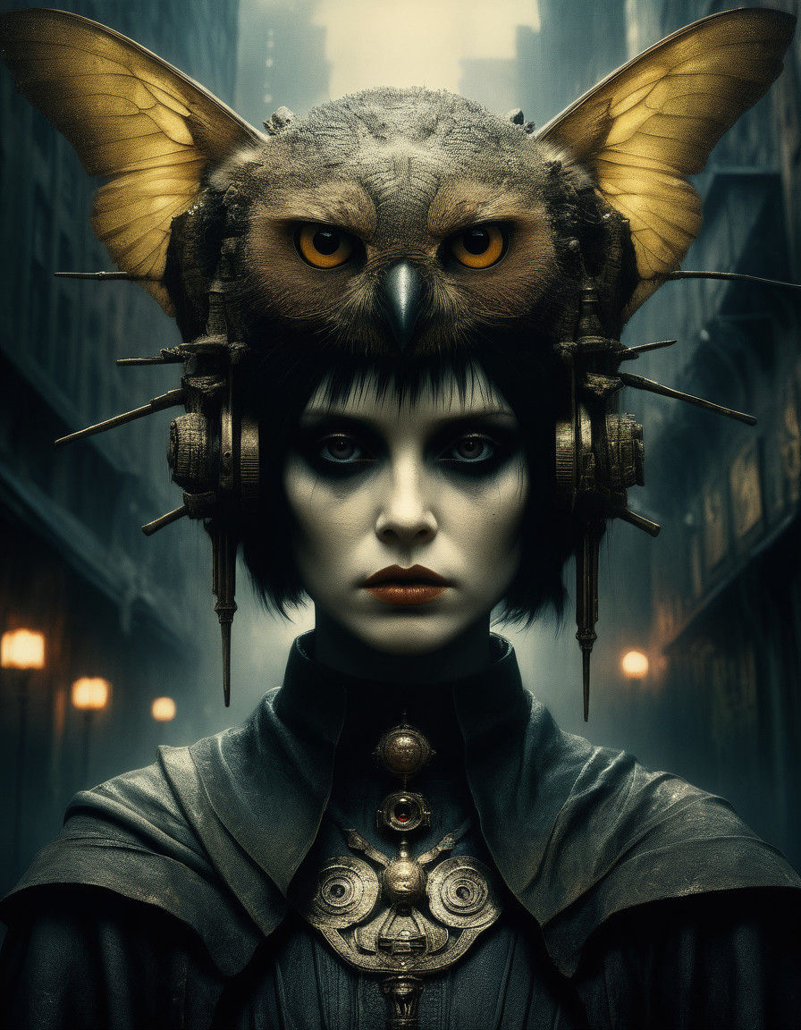 Hauntingly Beautiful Surrealism in Dark Fantasy Style