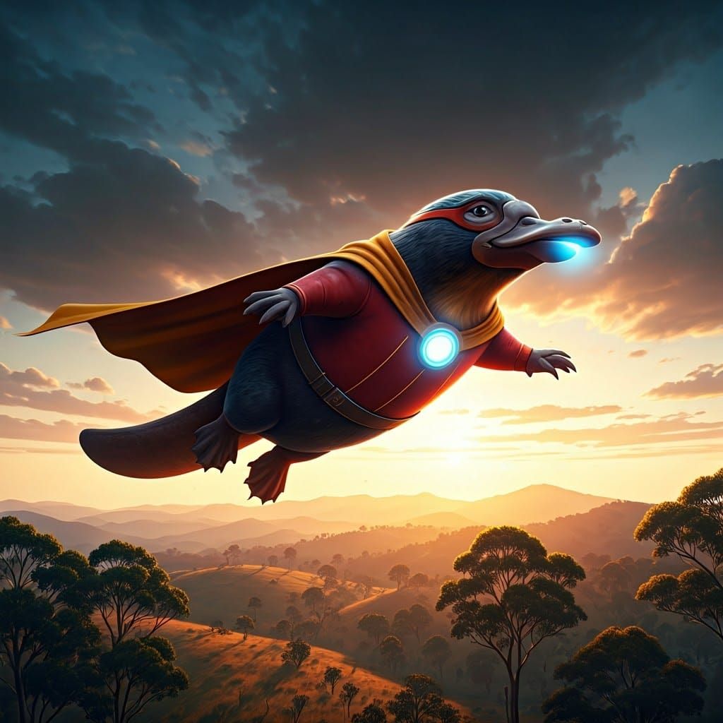 Superhero Platypus