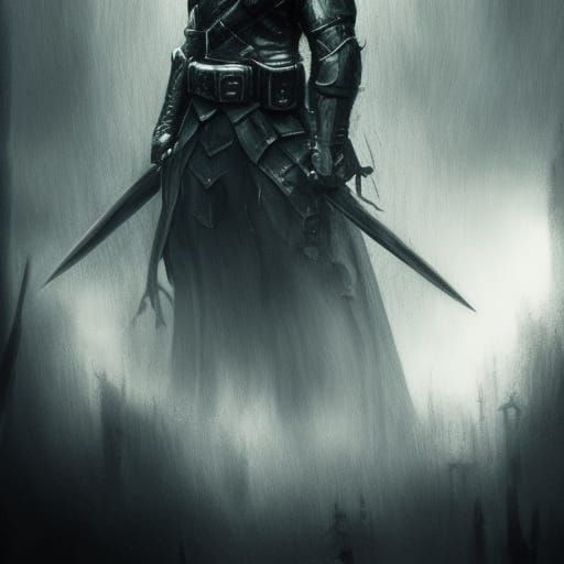 Dark Knight: Hyperdetailed Dark Fantasy Concept Art