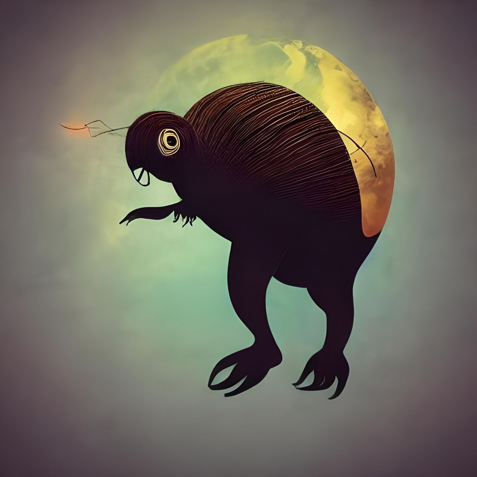 Surreal Animals and Woman Dancing in 3D Art