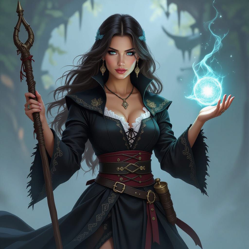 Enchantress in Norwegian Castle Ruins