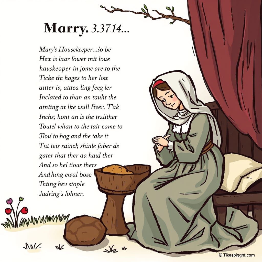 AI Poem: Mary's Housekeeper Visualized