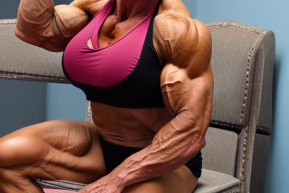 Muscular 64-Year-Old Female Bodybuilder