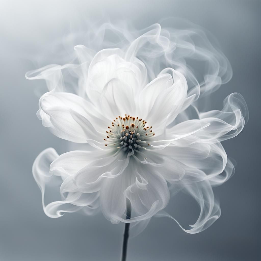 Ethereal White Smoke Flower Composition