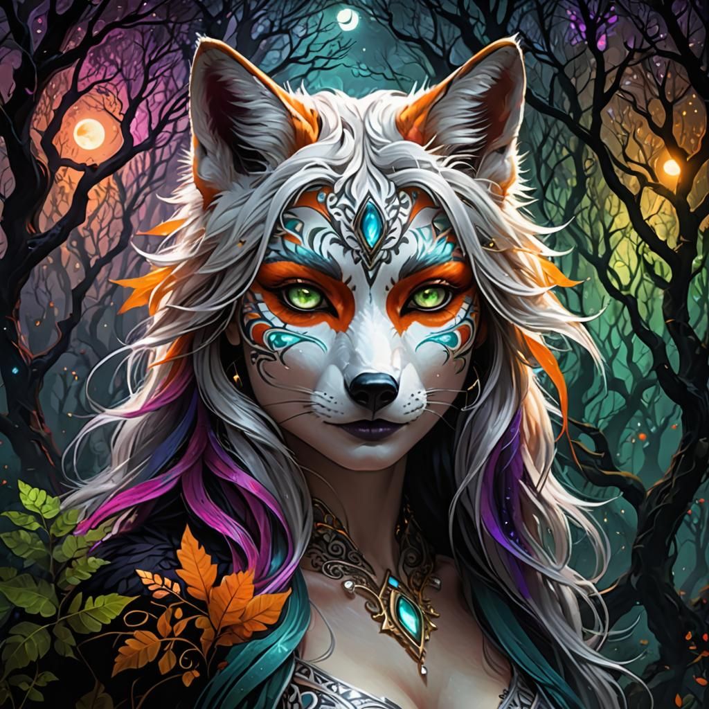 Ethereal fox-human hybrid