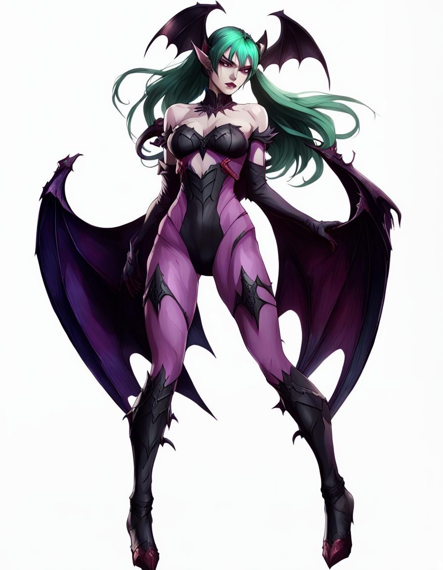 Morrigan Aensland: Gothic Vampire in Battle Pose