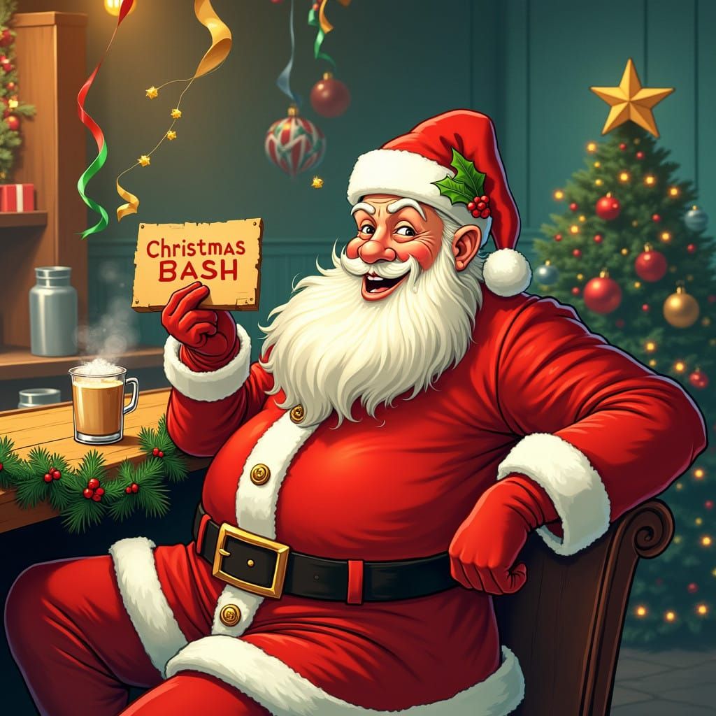 Jolly Santa Claus at the 16th Annual Christmas Bash