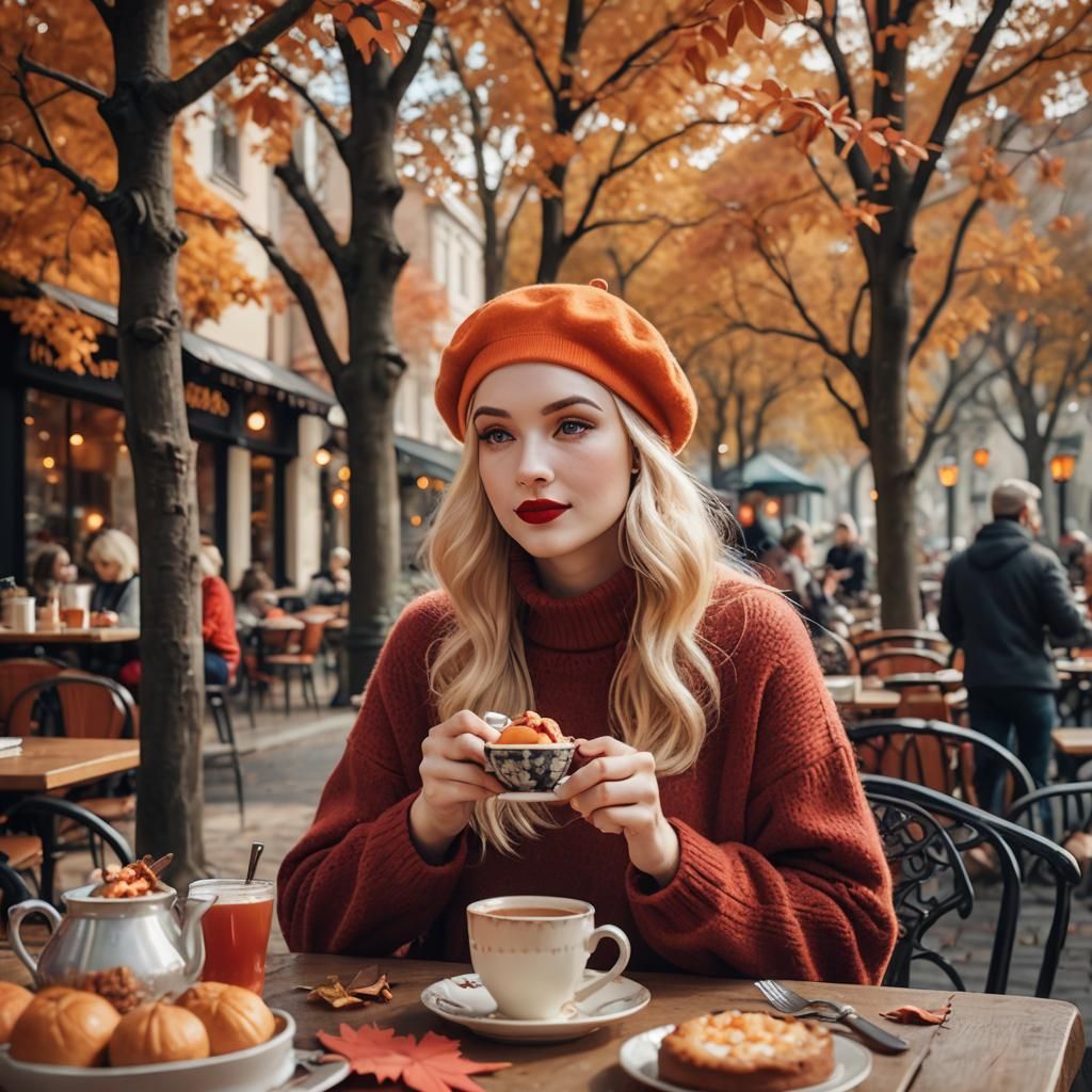 Cozy Cafe Still Life in Soft Magic Realism