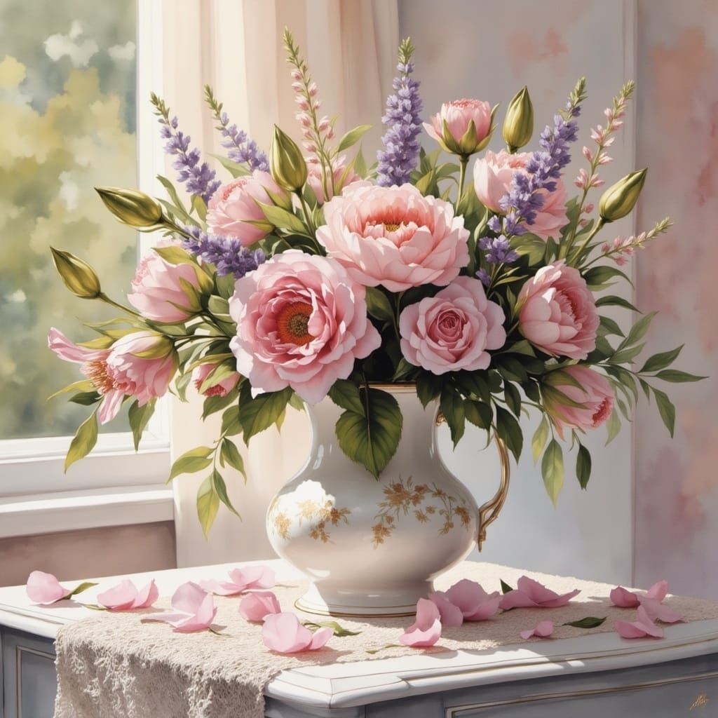 Whimsical Pastel Dreamscapes in Watercolor