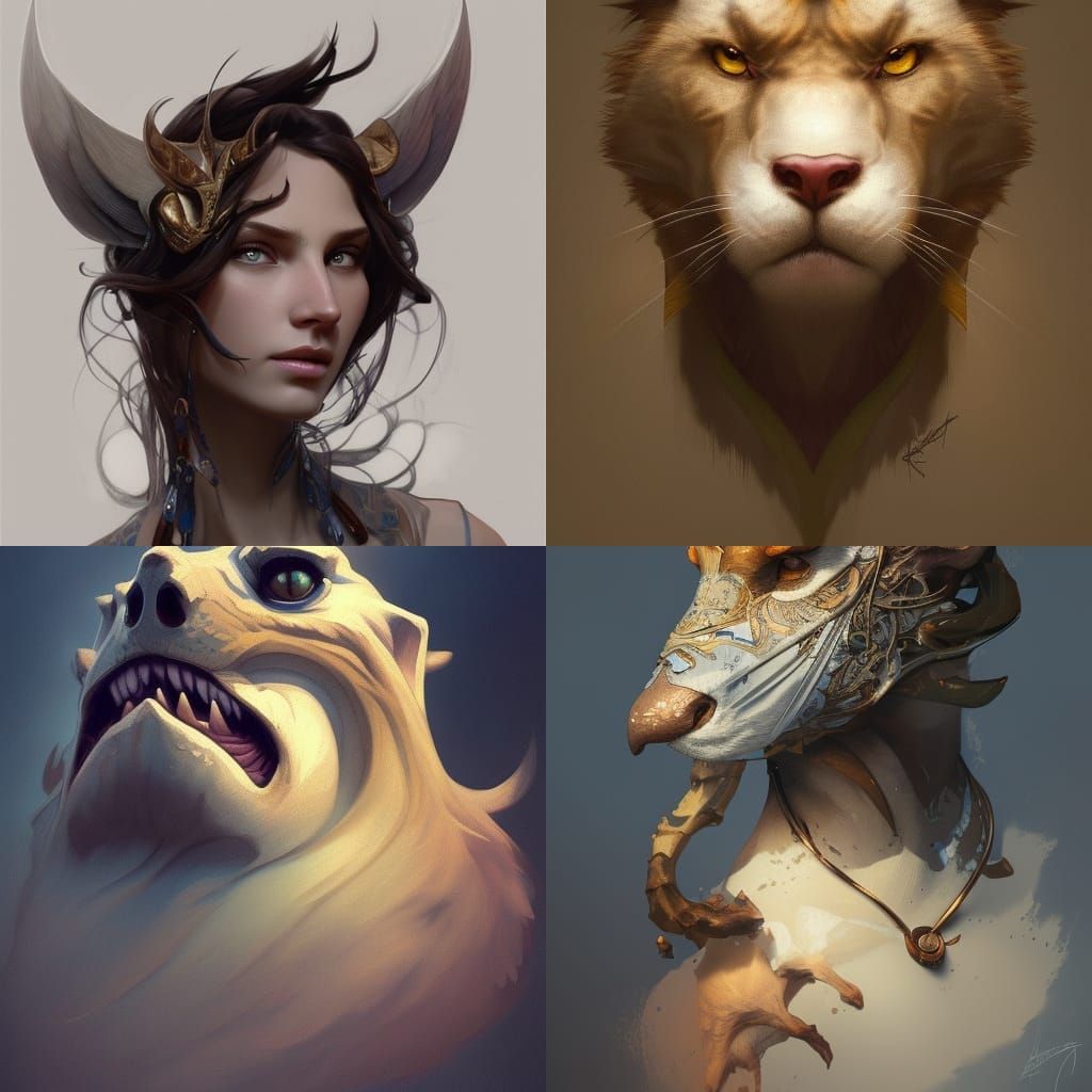 Hyperdetailed Anthropomorphic Animal Portrait in Unreal Engi...