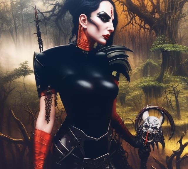 Terrifying Dark Academia Monster in Sci-Fi Fantasy