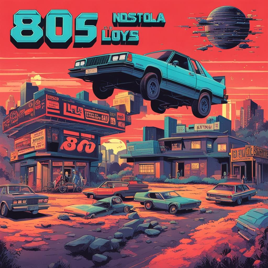 Upside-Down 80s Nostalgia: A Surreal AI Vision