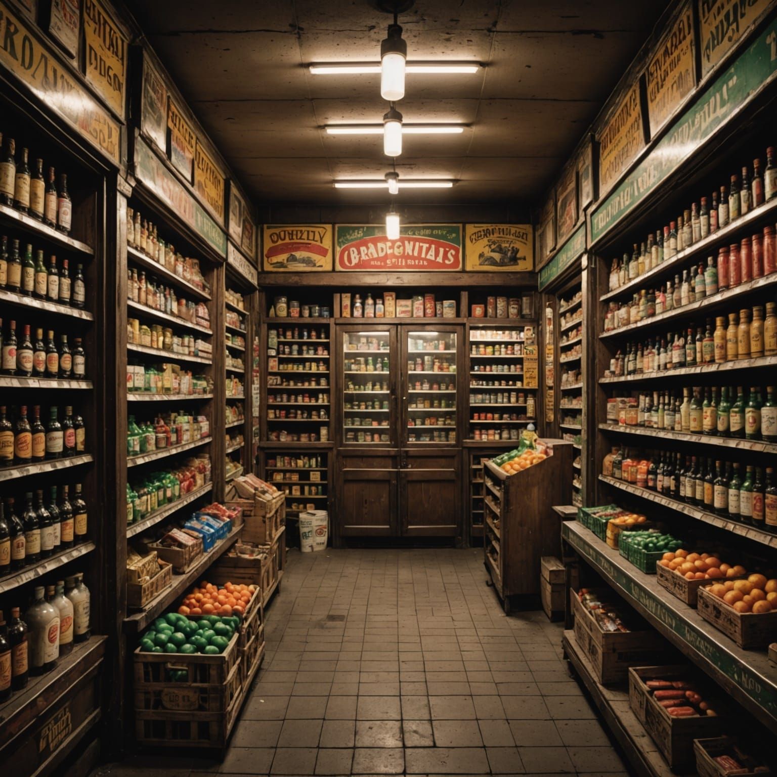Hyperrealistic Bodega in Cinematic Lighting