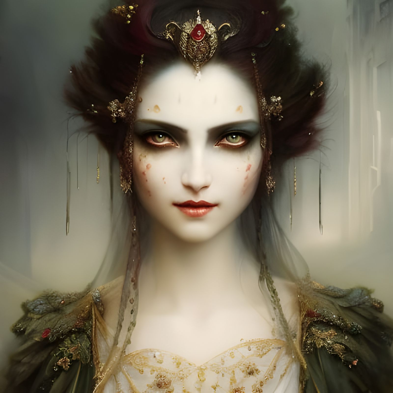 Thirsty for blood - Young vampire girl