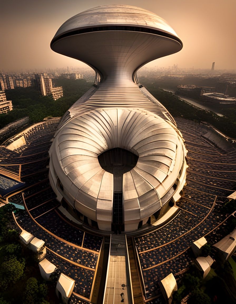 Aliens landing in New Delhi