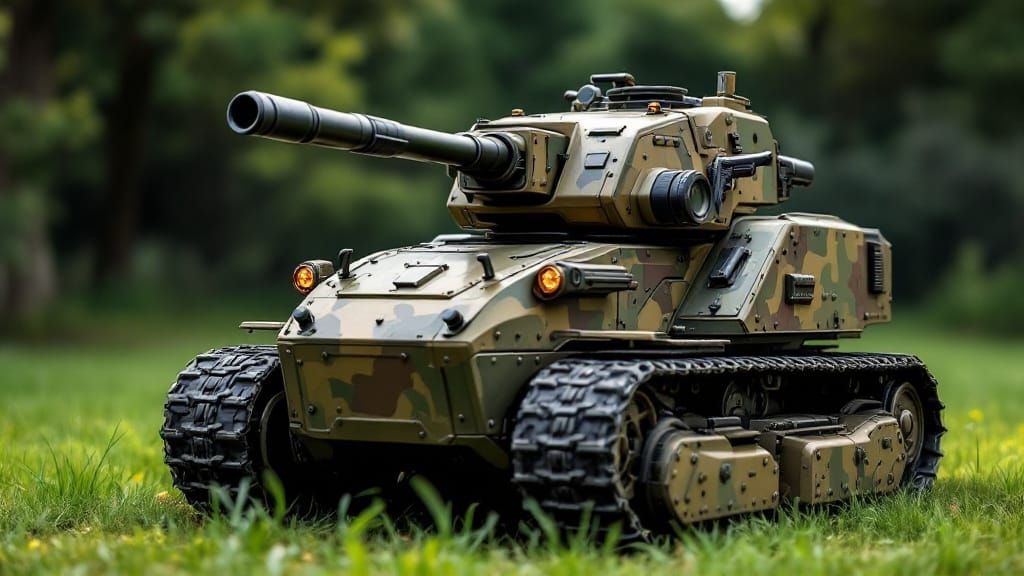 Military-Grade Lawn Mower Tank for Yard Domination