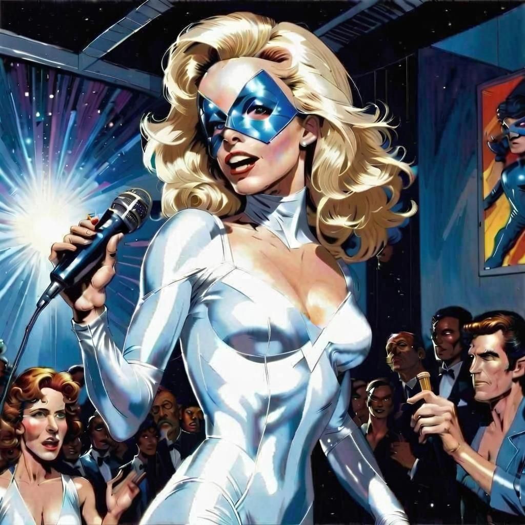 Dazzler Returns to Disco: Oil Painting