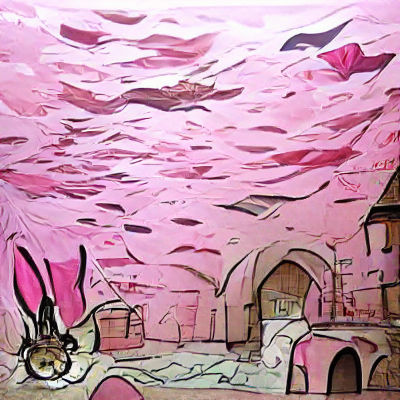 Underwater Rabbit Castle: A Whimsical Seascape