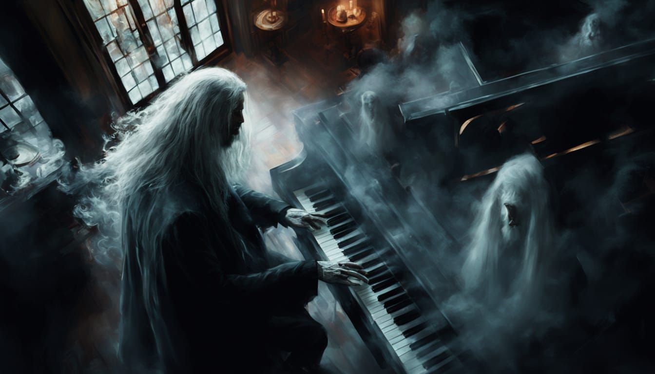 Eerie Piano Performance in Ancient Mansion