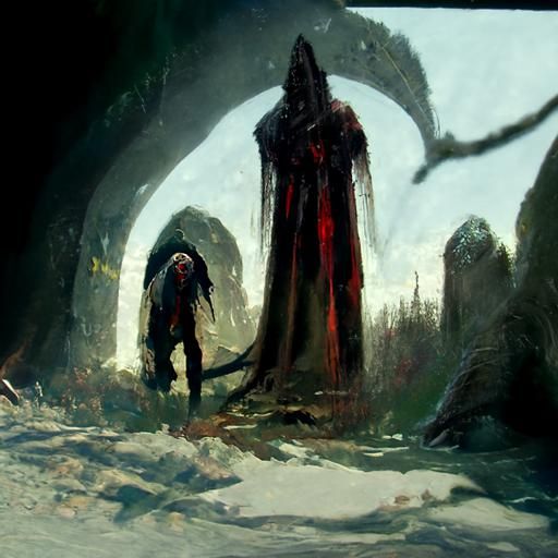 Sinister Dark Fantasy Scene