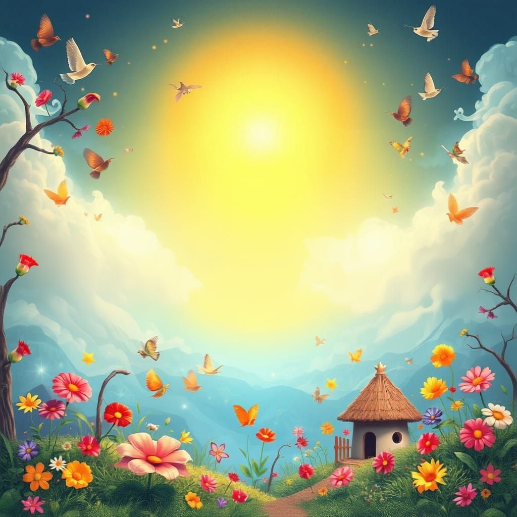 3D 'Many Blessings' in Whimsical Style