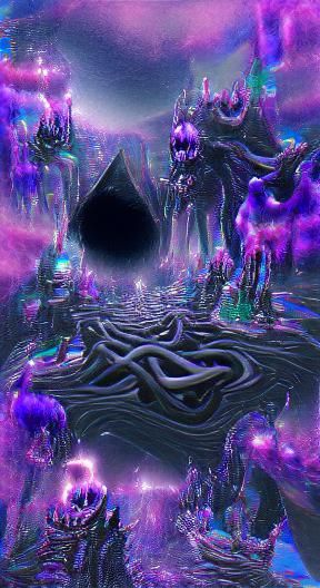 Abstract Void Realm: AI Interpretation