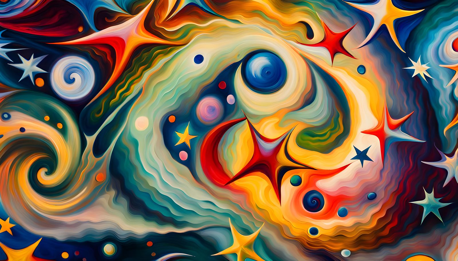 Abstract Star Cluster Formation in Opalescent Colors