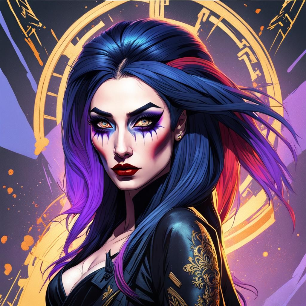 Ash Costello Portrait with Dynamic Lighting