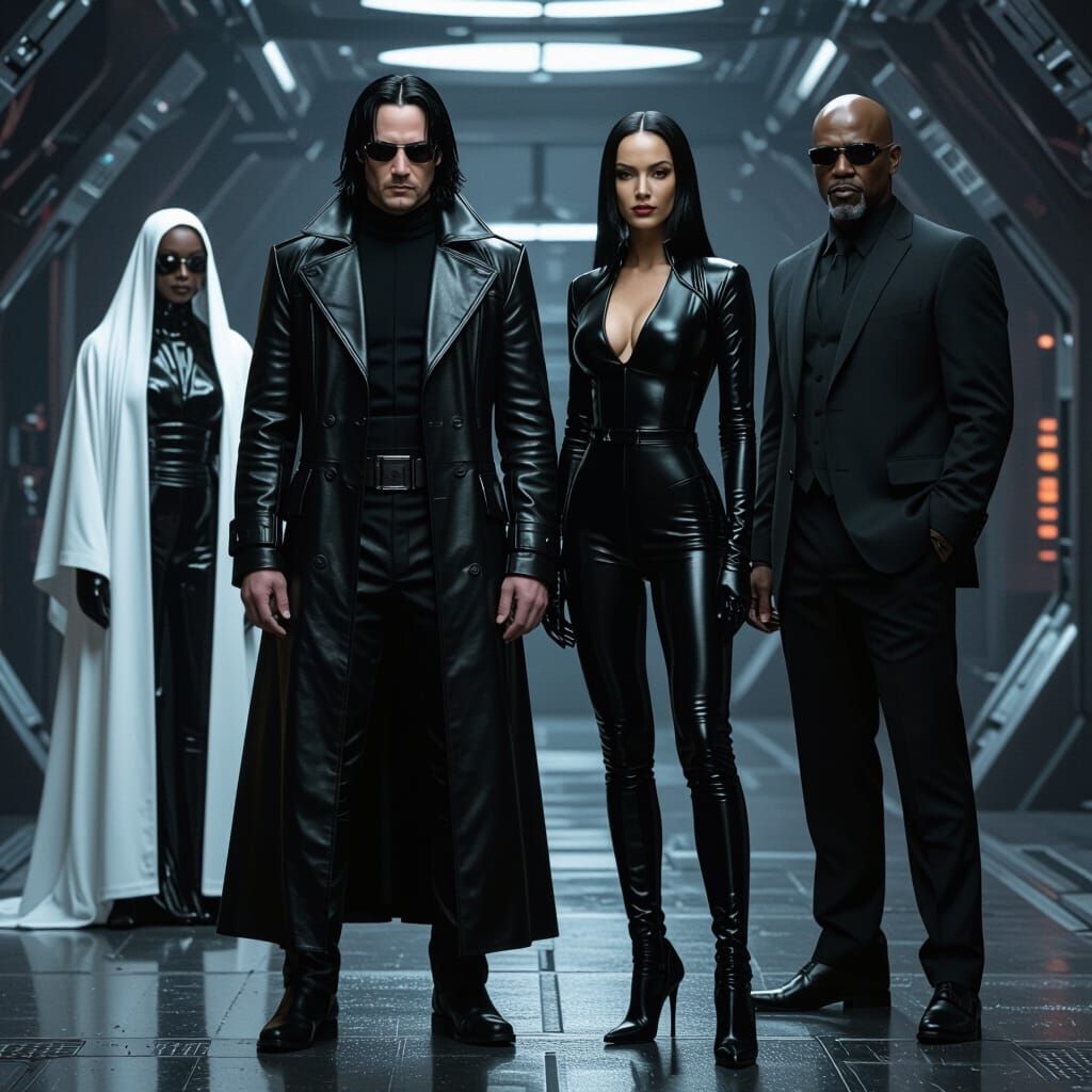 The Matrix: Neo, Trinity, Morpheus, and Oracle
