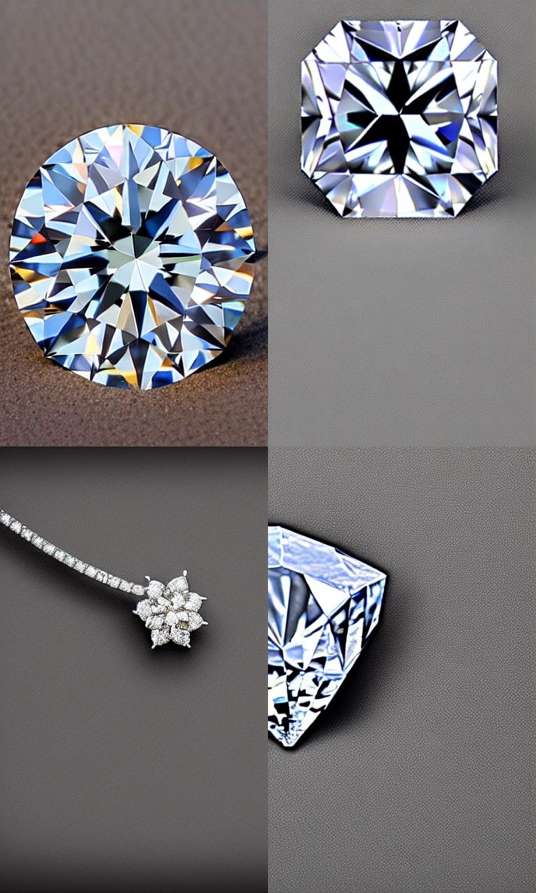 Detailed AI Generated Image of a Diamond