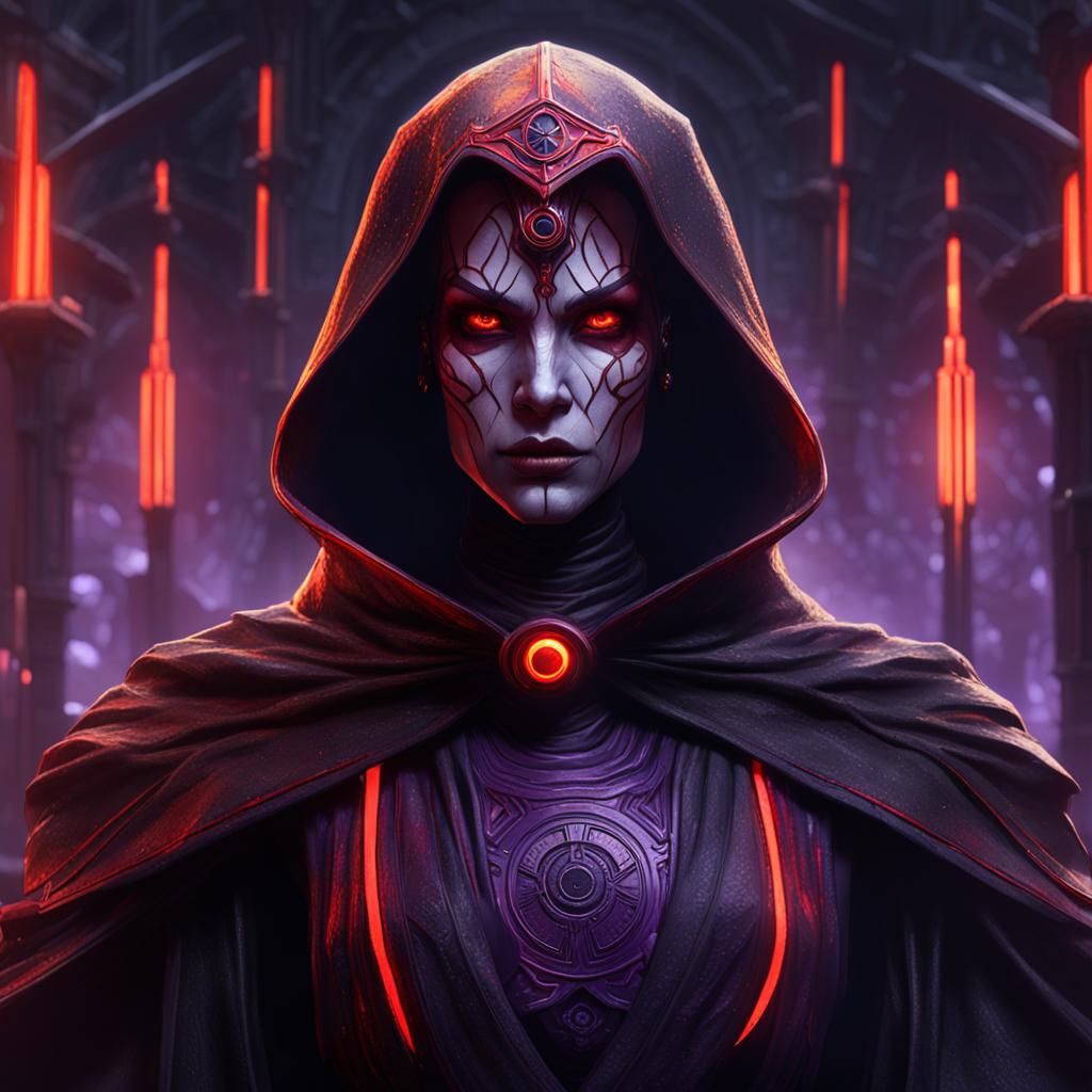 Intricate Female Sith Warrior Concept Art