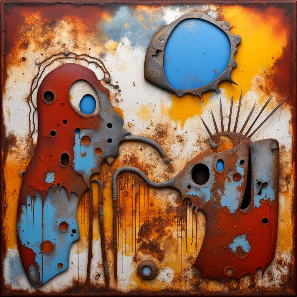 Surreal Alien Encounter on Savannah Under Blue Moon