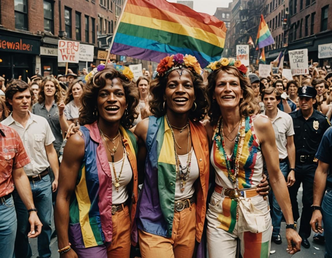 Marsha P. Johnson and Sylvia Rivera at Stonewall