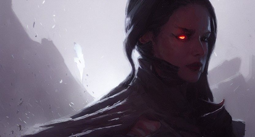 Sinister Rogue Figure, Digital Art