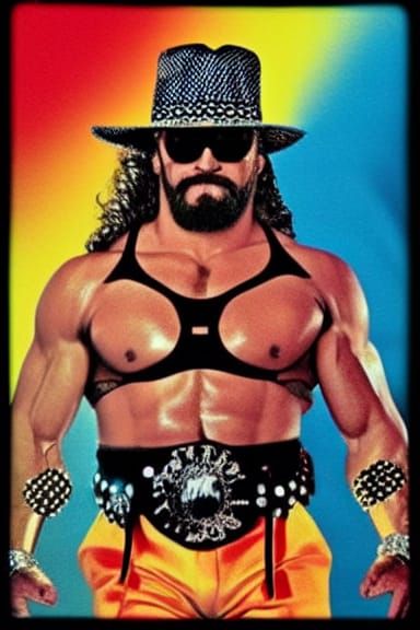 AI Interpretation of a Macho Man