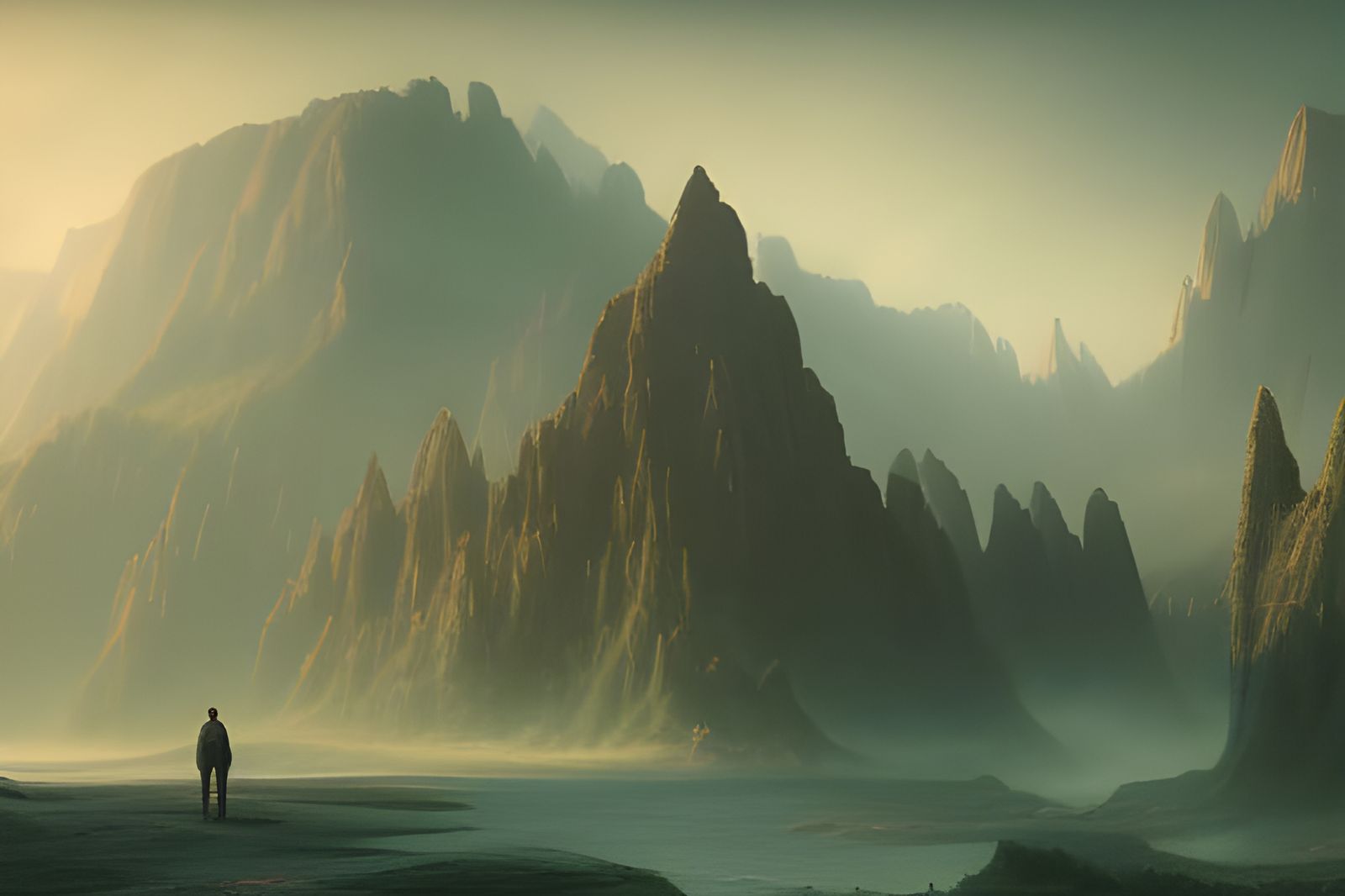 Lonely People in Detailed Fantasy Art