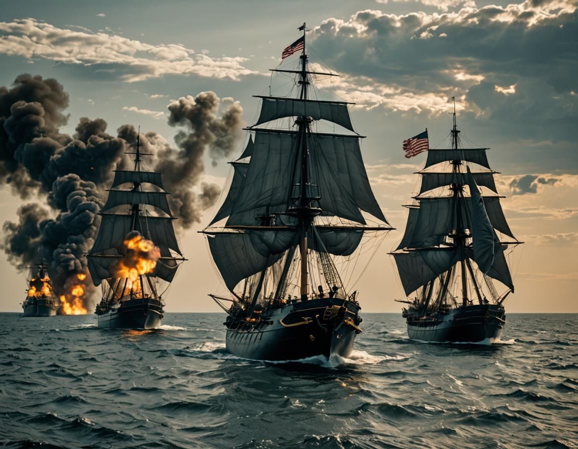 American Civil War Naval Combat Film Still