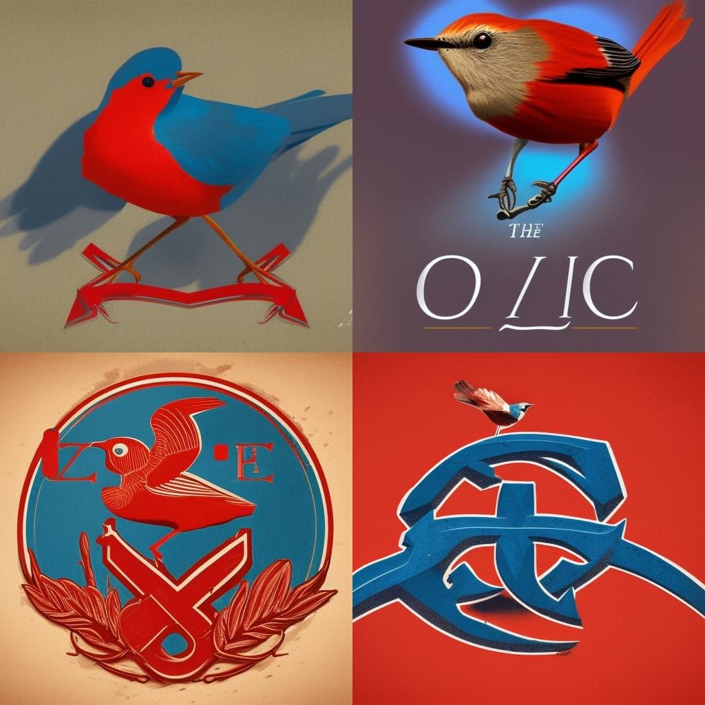 AOC Logo Surrounded by Warblers in Dutch East India Style