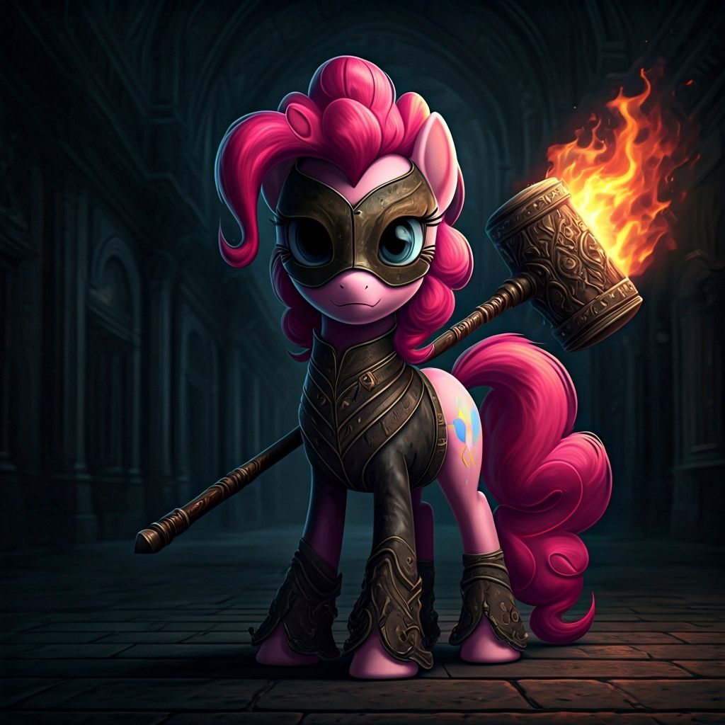 Pinkie Pie as Dark Fire Mage Jester