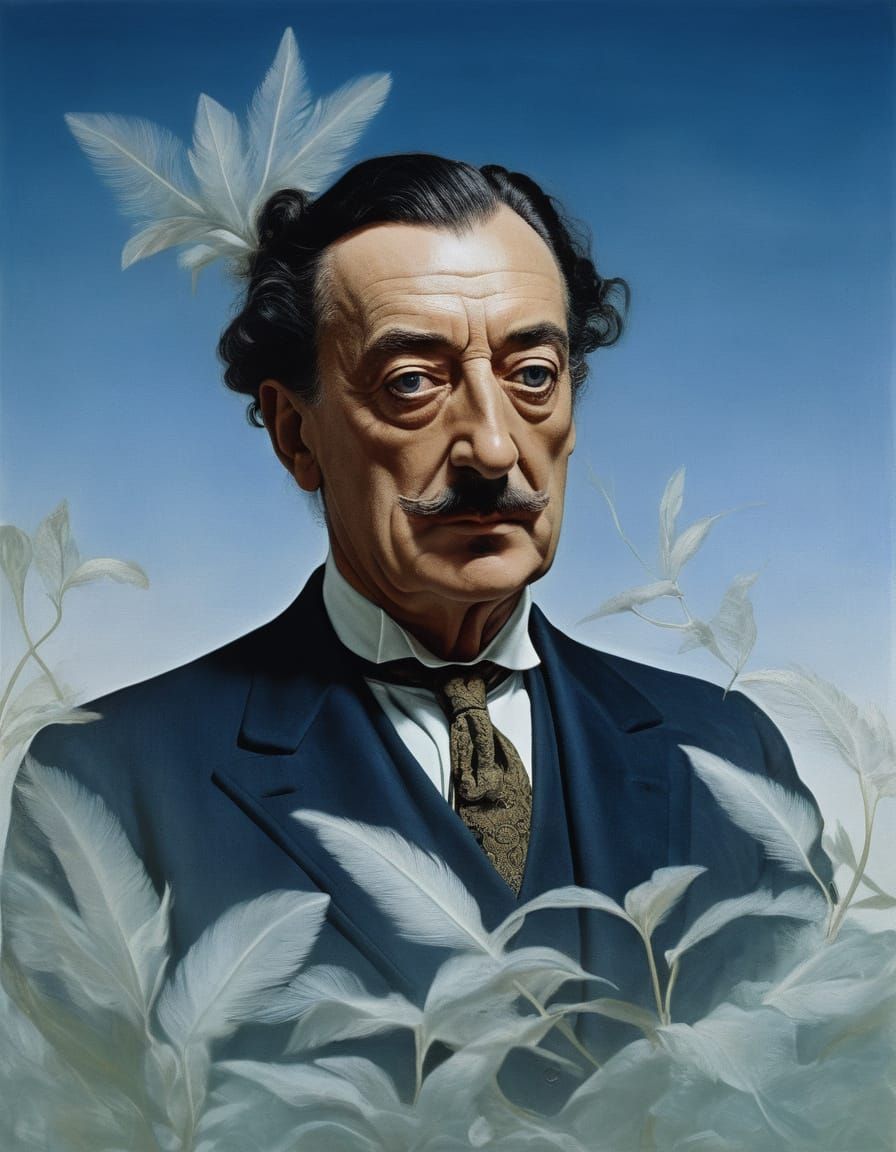 Regal Figure in Ethereal Splendor