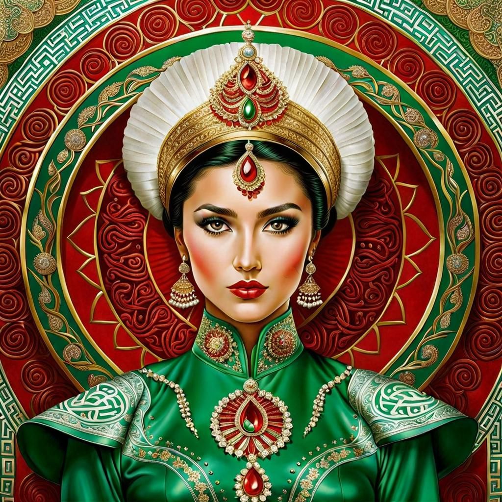 Turkmenistan as a Woman