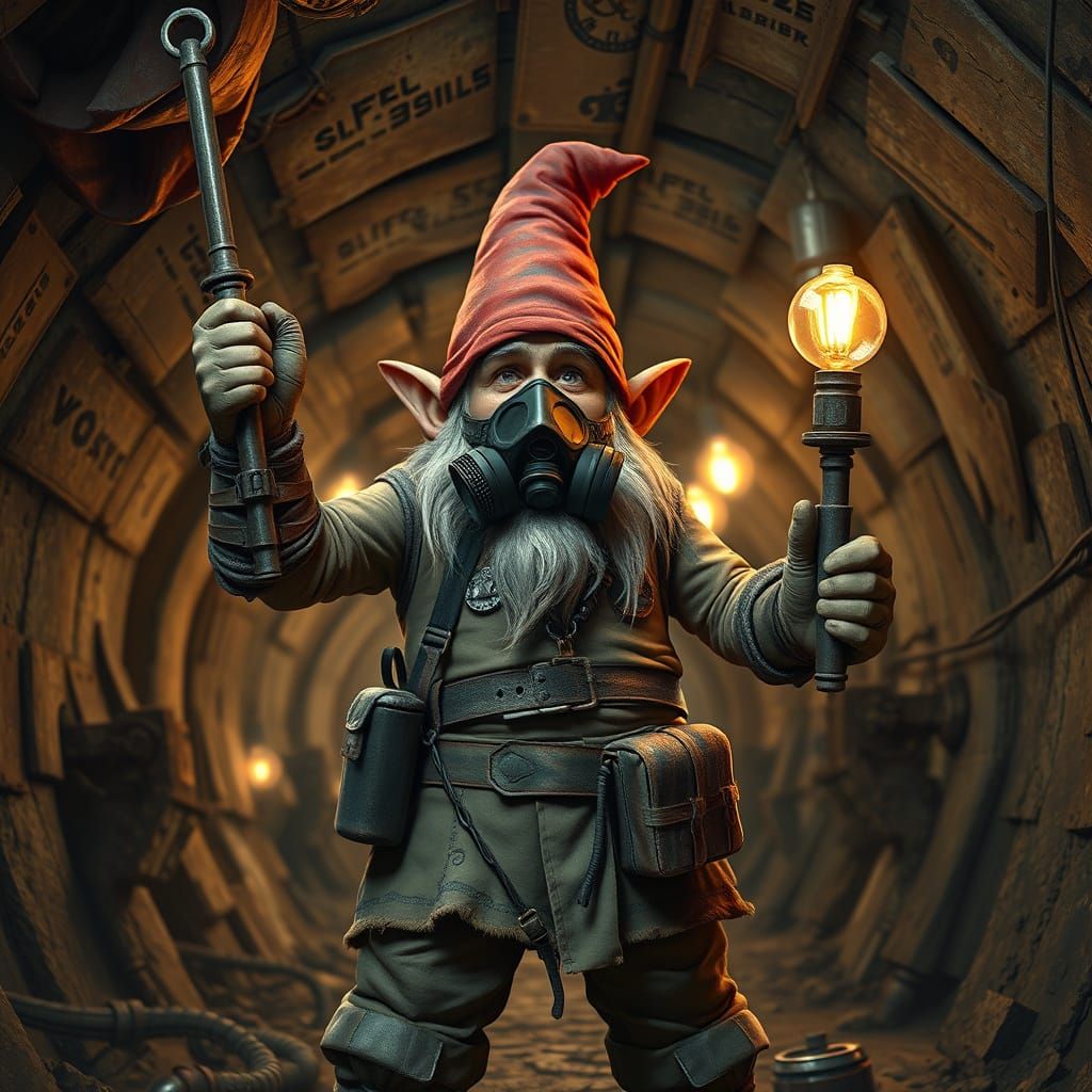 Gritty Steampunk Gnome Leader Unites Underground Resistance