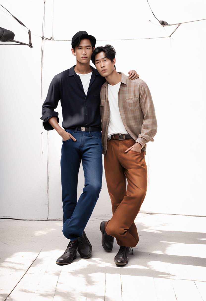 Thai Cowboys Ride into the Sunset: Ansel Adams Style